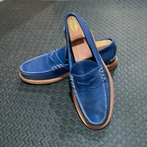 Brand New, Walk Over Martin blue leather loafers, sz 12 walk over | Shoes | Brand New Walk Over Martin Blue Leather  main image 2